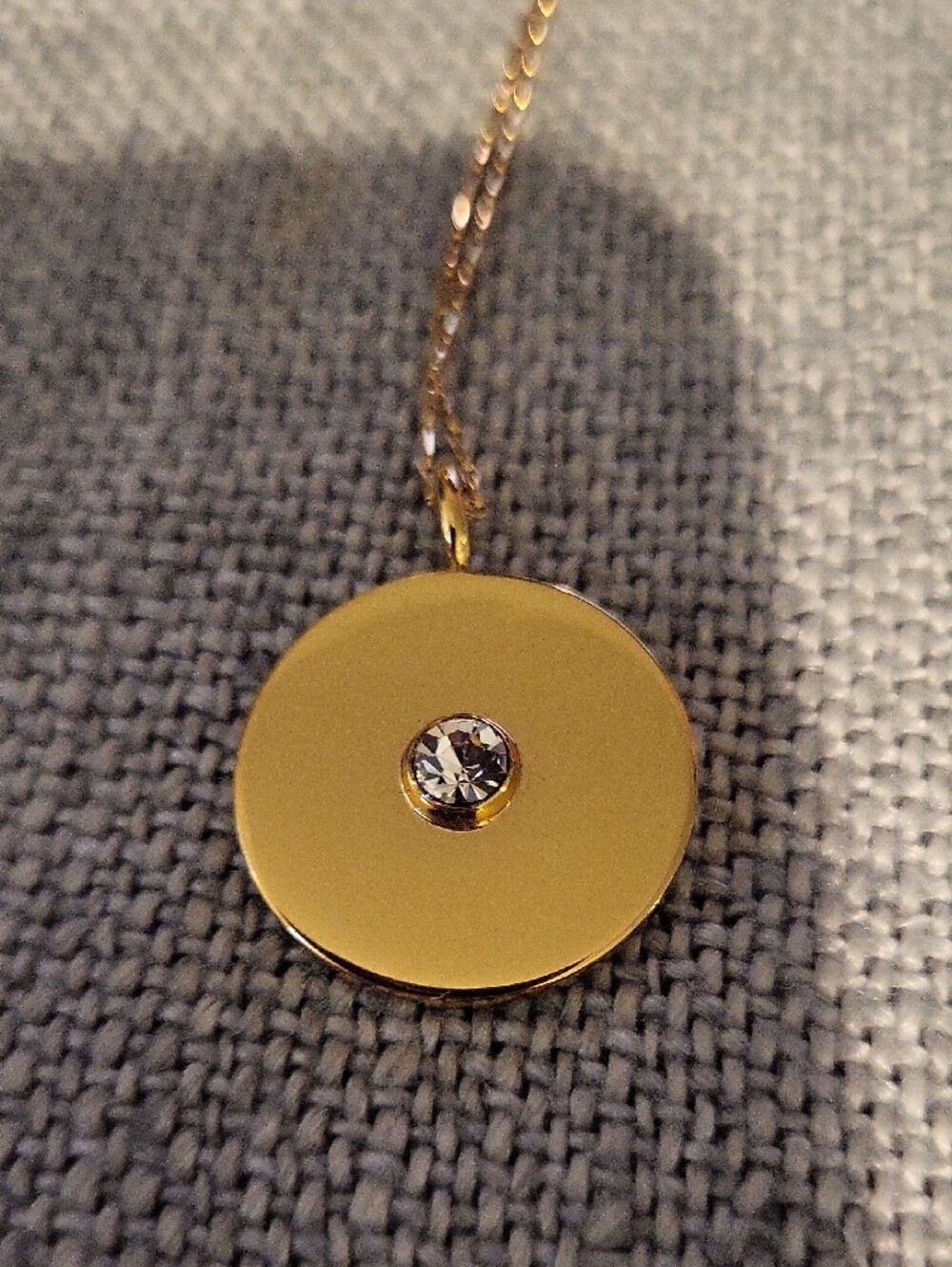 kate spade Gold-Tone "Heart of Gold" Necklace with Center Crystal - Picture 2 of 5